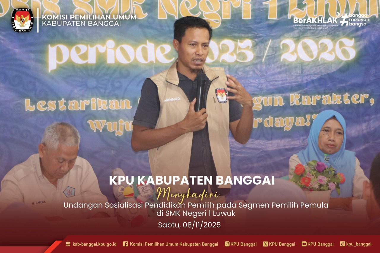 Sosialisasi Pendidikan pemilih di SMKN 1 Luwuk